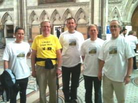 The RBAET London Legal Walk Team